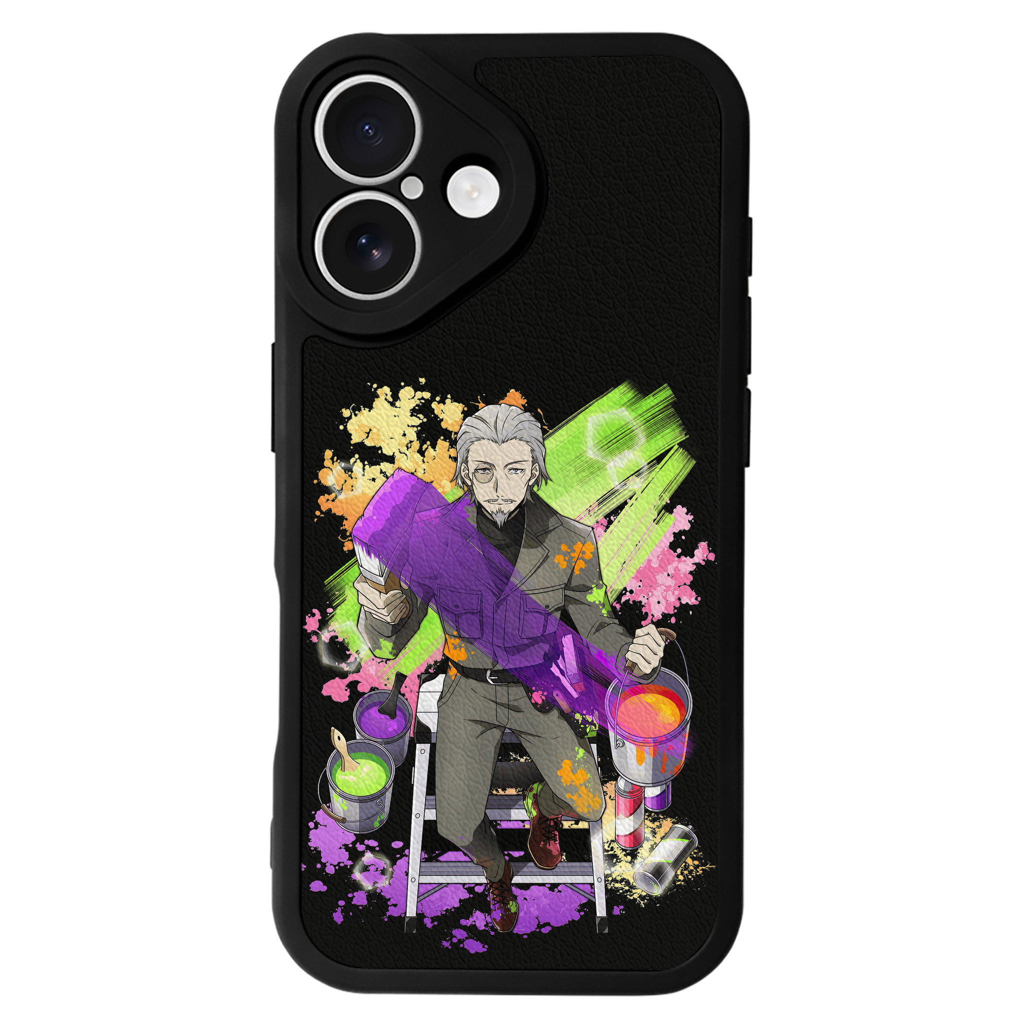 （画像用） 文豪ストレイドッグス Bungo Stray Dogs 【iPhone 16シリーズ対応】シリコンスマホケース（レザー調） 材質：シリコン